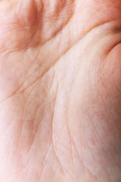 Closeup lines of human hand — Stock Photo, Image