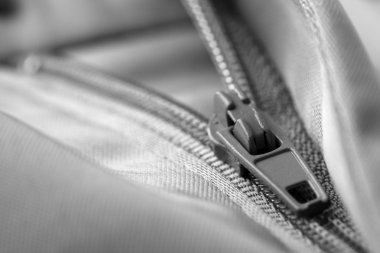 Fermuar giysilerindeki yakın çekim