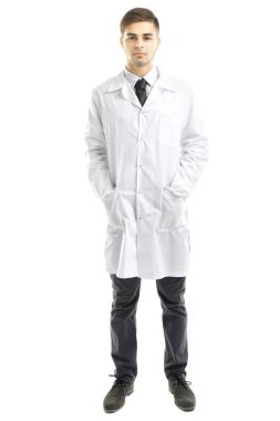 Erkek beyaz izole doktor