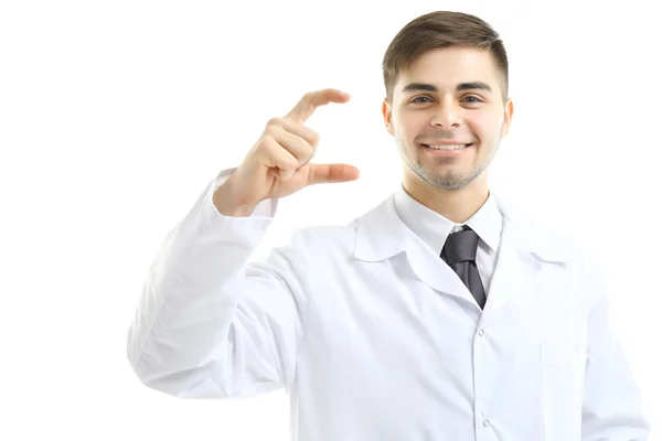 Lekarz mężczyzna na białym tle — Zdjęcie stockowe