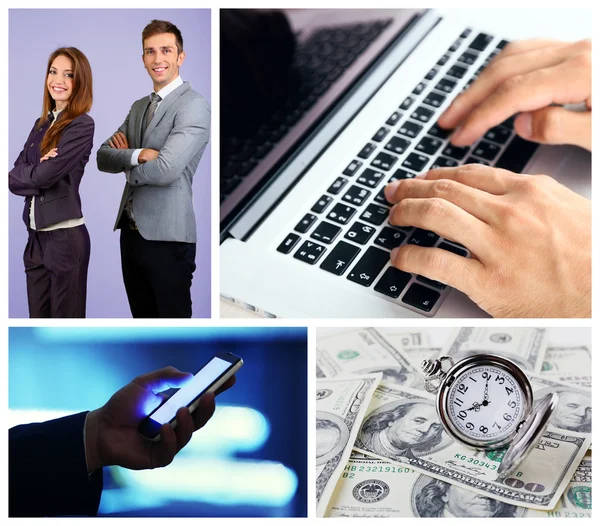 Collage of business photos — Stock Photo, Image