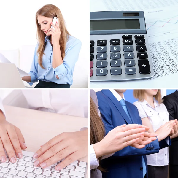 Collage of business photos — Stock Photo, Image