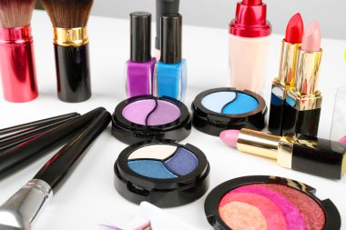 Farklı kozmetik yakın çekim