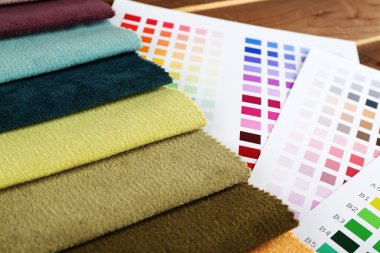 Renkli doku paleti kırıntıları yakından