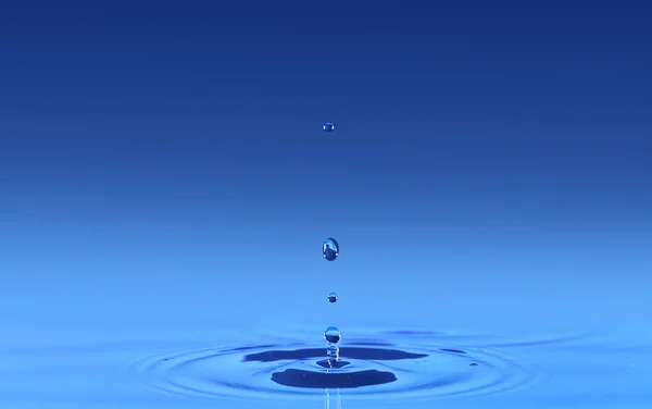 Краплі води, великим планом — стокове фото