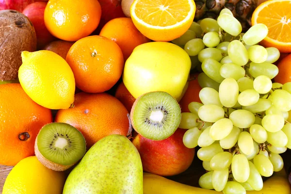 Assortment of exotic fruits close-up — Stock Photo, Image