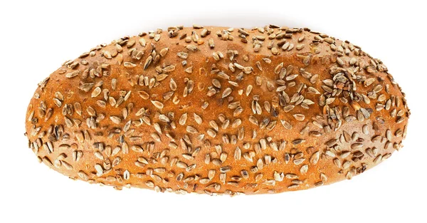 Bochník čerstvý chleba izolovaných na bílém — Stock fotografie