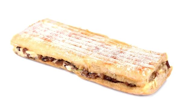 Lekker broodje geïsoleerd op wit — Stockfoto