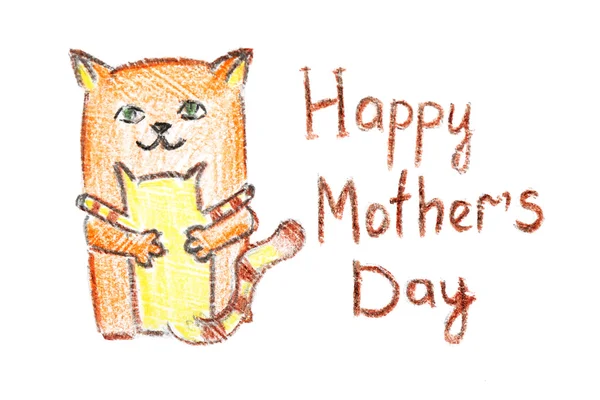 Happy Mothers Day message written on paper close up — Stock Photo, Image
