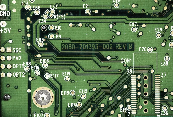 Moderne elektronische Schalttafel in Nahaufnahme — Stockfoto