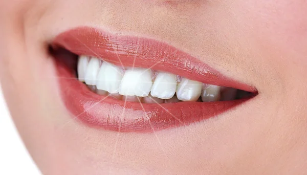 Woman smile close up — Stock Photo, Image