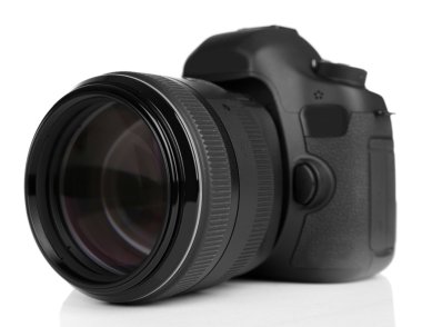 dijital fotoğraf makinesi üzerinde beyaz izole