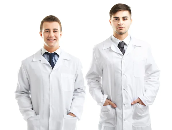 Tıbbi çalışanlar üzerinde beyaz izole — Stok fotoğraf