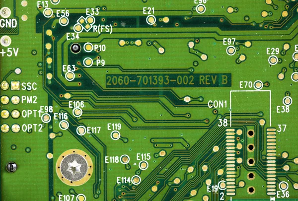 Computer motherboard closeup — Stock Photo, Image