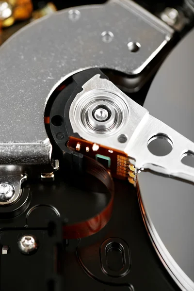 Hard disk drive detail close-up — Stock Photo, Image