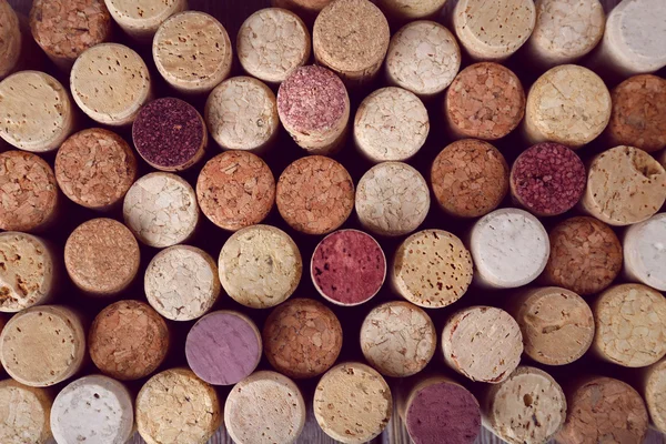 Muchos tapones de vino, vista macro —  Fotos de Stock