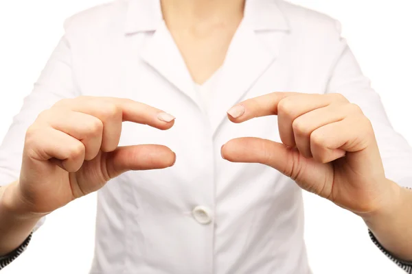 Female hands gesture, closeup — Stock Photo, Image
