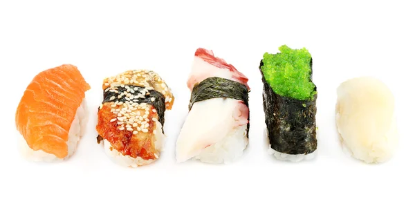 Sushi Set isolé sur blanc — Photo