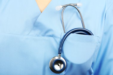 Doktor stetoskop ile yakın çekim