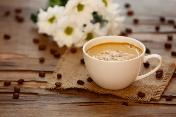 Cup of coffee on table close-up — Stock Photo, Image
