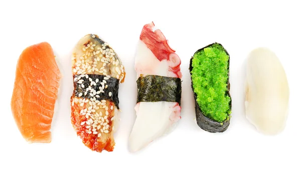 Zestaw sushi na białym tle — Zdjęcie stockowe