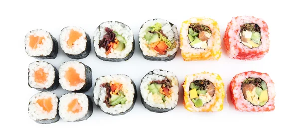白で隔離寿司個のコレクション — ストック写真