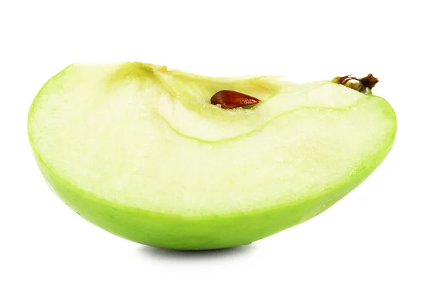 Sepotong apel Juicy terisolasi pada putih — Stok Foto