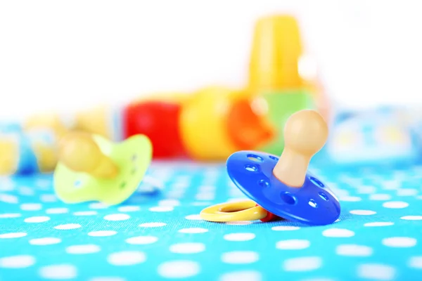 Dummy for baby, close-up, on bright background — Stock Photo, Image