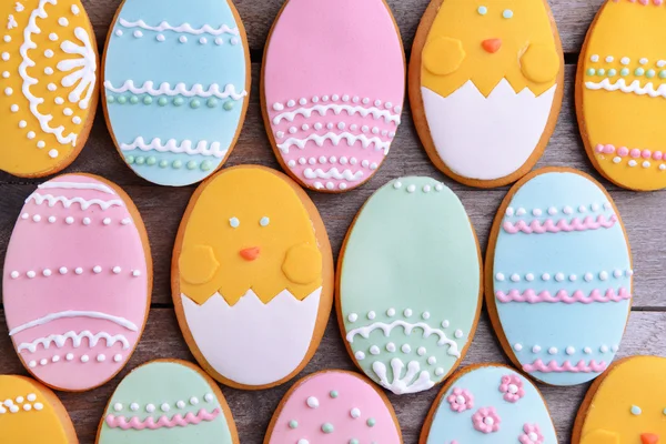 Deliciosas galletas de Pascua fondo — Foto de Stock