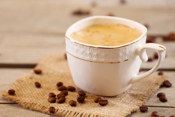 Cup of coffee on table close-up — Stock Photo, Image