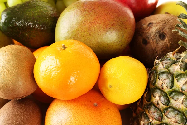 Assortment of exotic fruits close-up — Stock Photo, Image