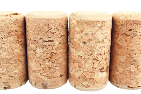 Wine corks on white background — Stock Photo, Image