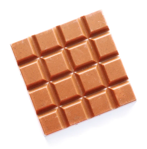 Milchschokoladenriegel isoliert auf weiß — Stockfoto