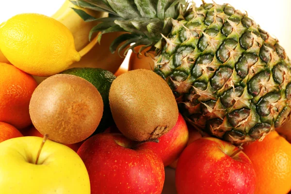Sortiment av exotiska frukter närbild — Stockfoto