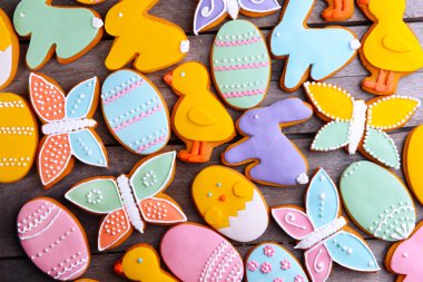 Lezzetli Paskalya kurabiyeleri arka plan