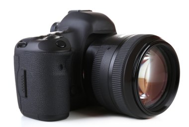 dijital fotoğraf makinesi üzerinde beyaz izole