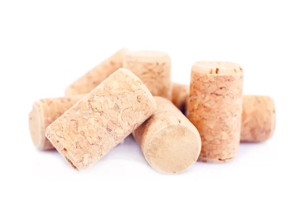 Wine corks isolated on white — Stock Photo, Image