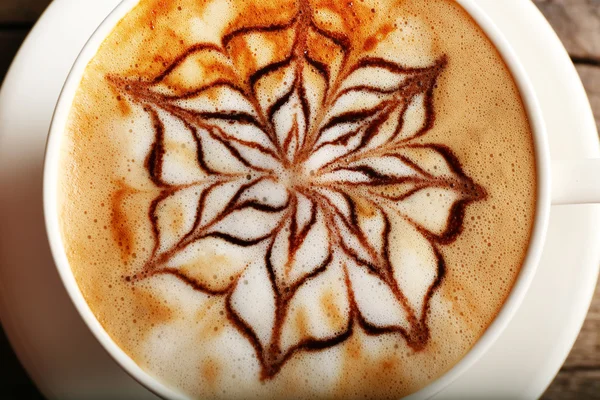 Latte sanat kahve, portre — Stok fotoğraf