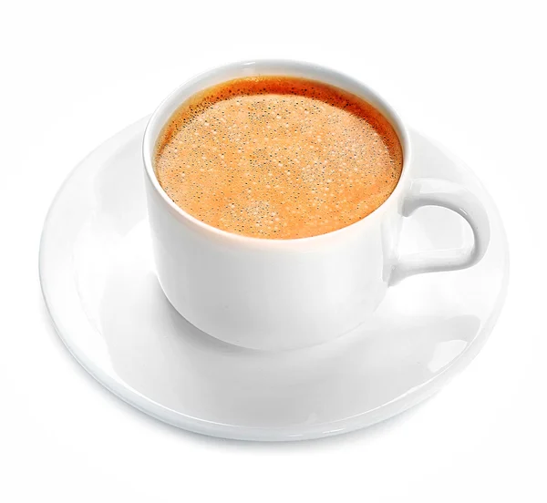 Kopje koffie geïsoleerd op wit — Stockfoto