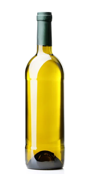 Бутылка вина изолирована на белом — стоковое фото