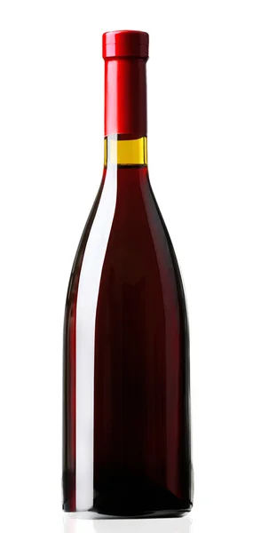 Wine bottle isolated on white — Stock Photo, Image