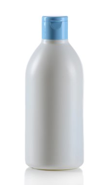 kozmetik şişe üzerinde beyaz izole