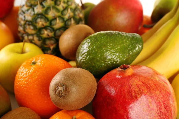 Sortimento de frutos exóticos close-up — Fotografia de Stock