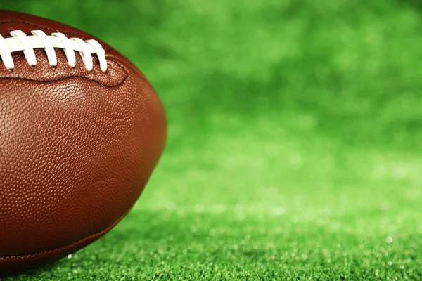 American football on field, close up — Stock Photo, Image