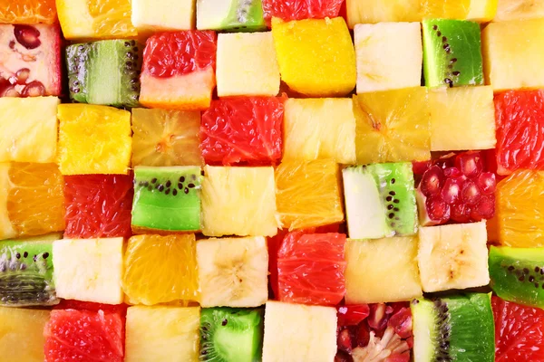 Sliced fruits background — Zdjęcie stockowe