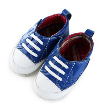 beyaz izole Bebek Patiği