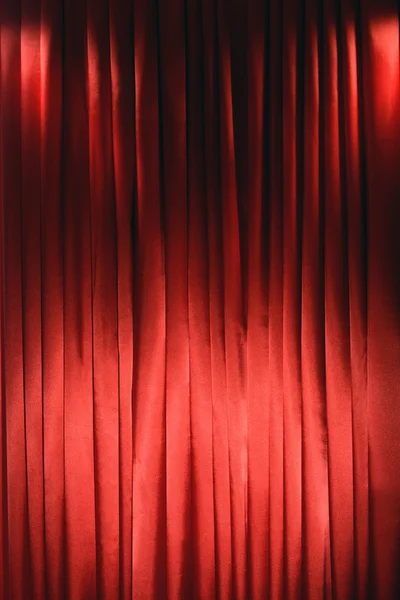 Red Curtain close-up — Stock Photo, Image