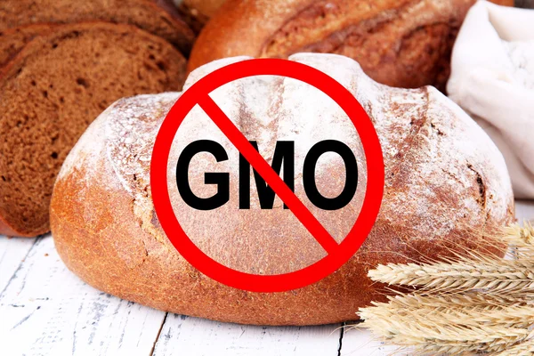 Färskt bröd utan gmo — Stockfoto