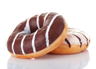 Beyaz izole buzlanma ile lezzetli börekler