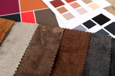 Renkli doku paleti kırıntıları yakından